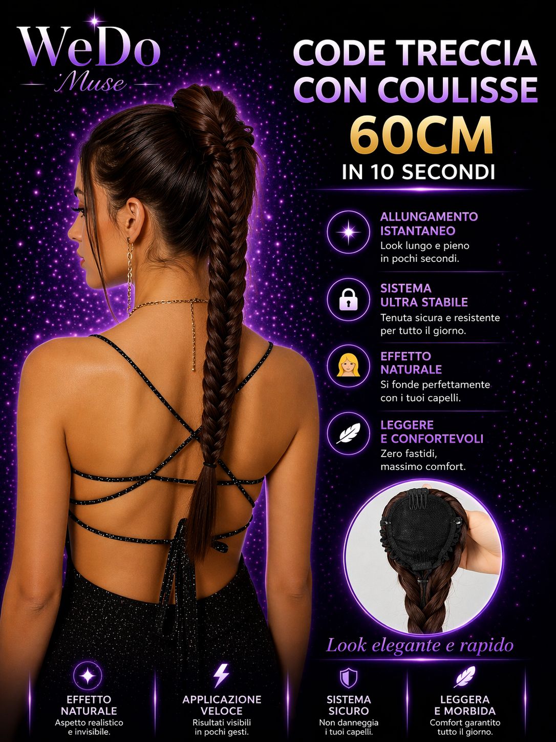 Trecce con Coulisse 60CM