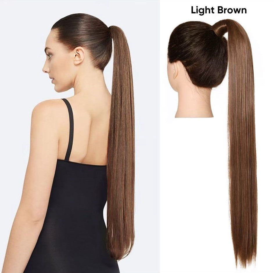 Coda Liscia 70CM Castano Chiaro