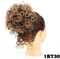 Chignon Ricci Biondo Scuro Dorato