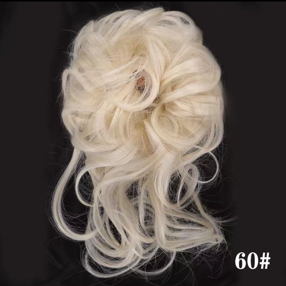 Chignon Boccoloso Biondo Platino