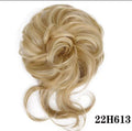 Chignon Boccoloso Biondo Champagne con Riflessi Platino