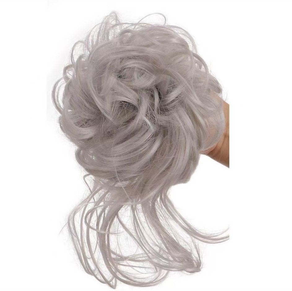 Chignon Boccoloso Grigio Argento