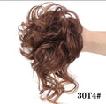 Chignon Elegante Castano Medio Ramato con Riflessi Caramello