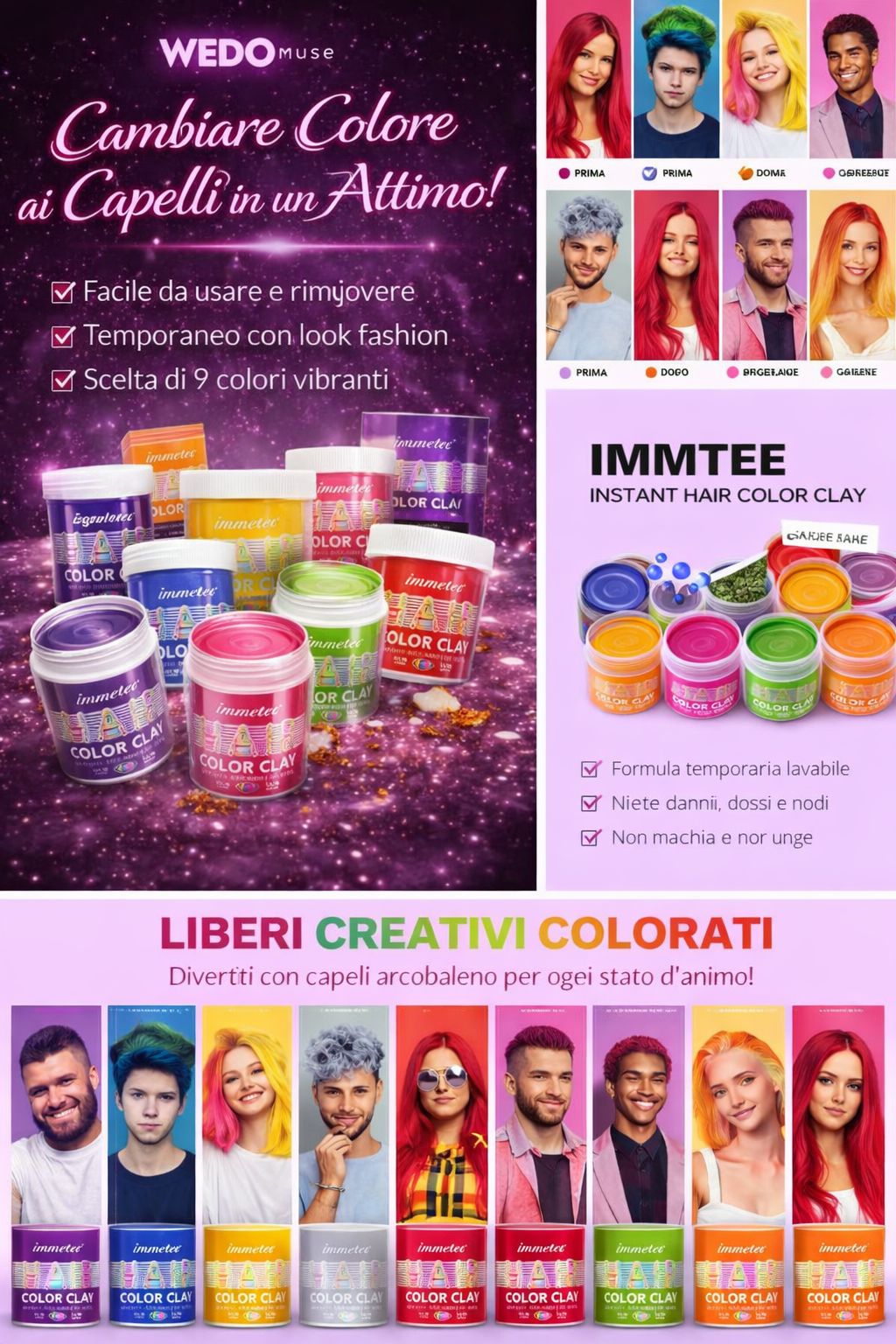 Crema Colorante Istantanea Temporanea