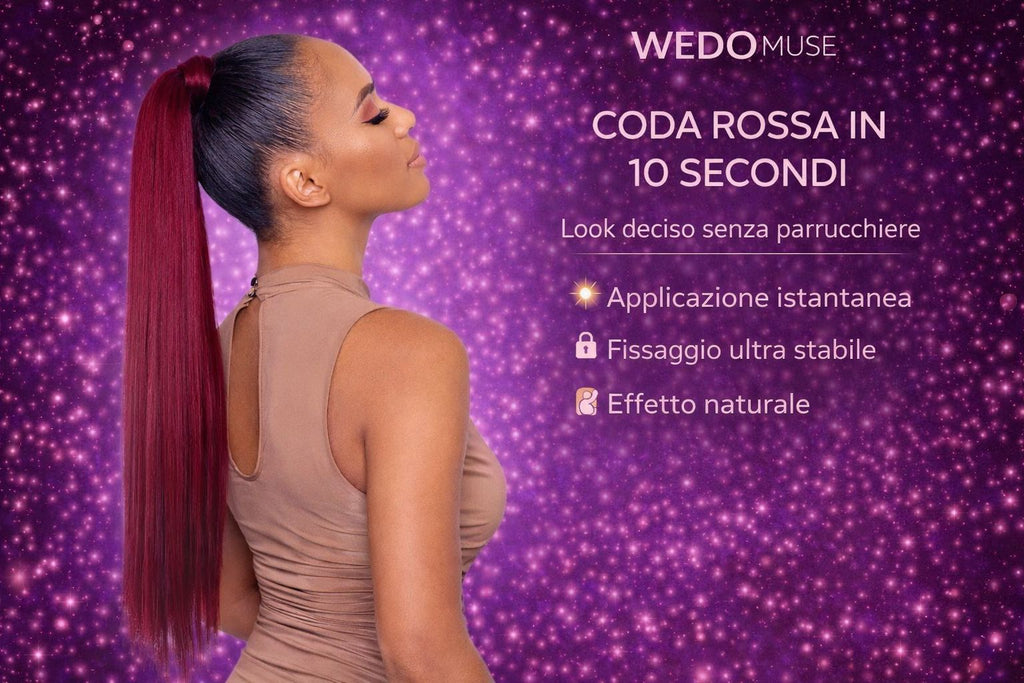 Coda Liscia 70CM Rosso Wine Red